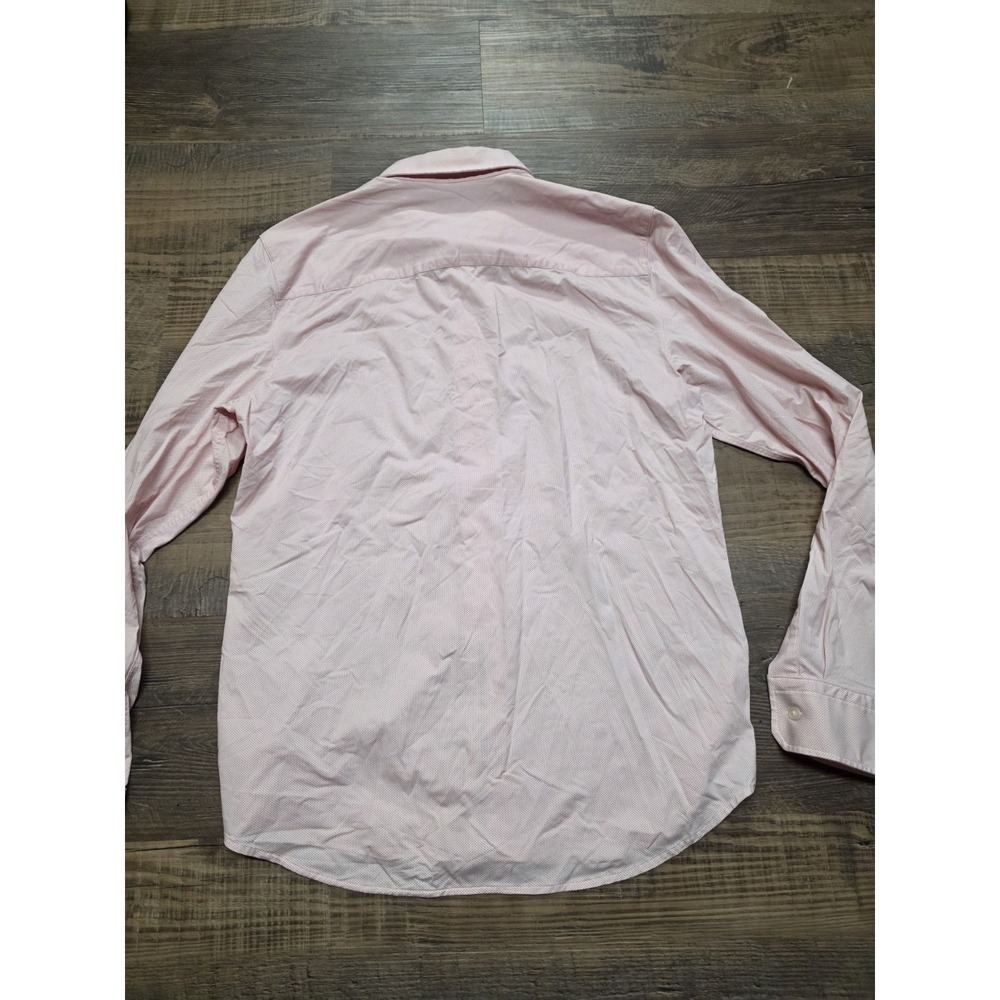 Rhone Commuter Long Sleeve Dress Shirt Mens Size M Button Up Pink/Red - Picture 5 of 5